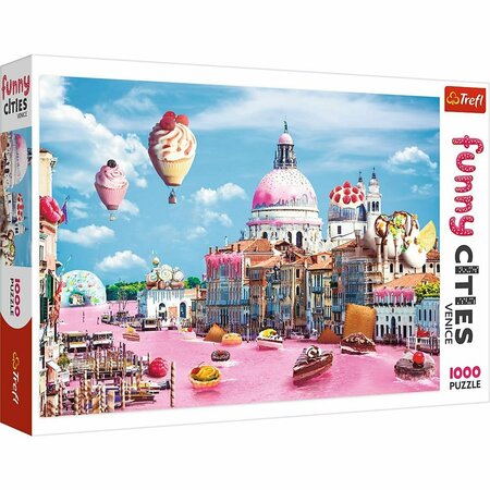 TREFL -10598 Funny Cities Sweets in Venice Jigsaw Puzzle - 1000 Piece Trefl-10598